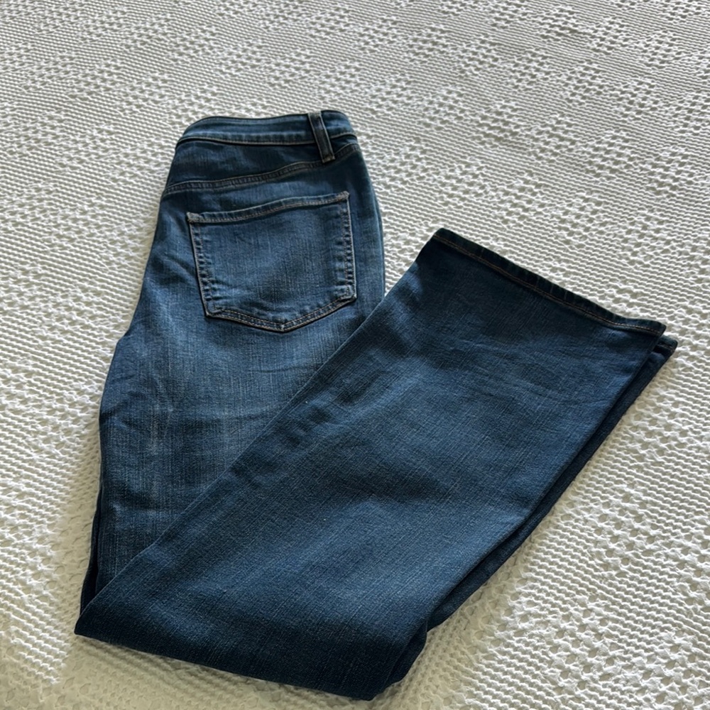 Chico's Dark Blue Flare Jeans